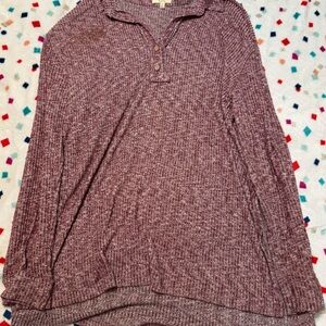 Kori America maroon shirt